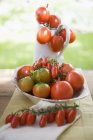 Vari tipi di pomodori — Foto stock