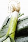 Freshly picked leeks — Stock Photo