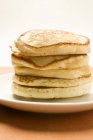 Pile of pancakes on plate — Stock Photo