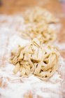 Homemade ribbon pasta — Stock Photo
