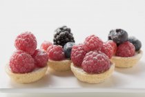 Small berry tarts — Stock Photo