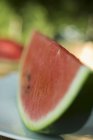 Saftige Scheibe Wassermelone — Stockfoto