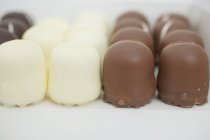 Шоколад-покритий зефір — стокове фото