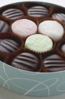 Assorted sweet chocolates — Stock Photo