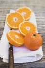 Clementinas frescas maduras - foto de stock