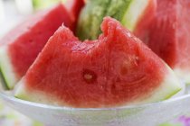 Fresh ripe watermelon wedges — Stock Photo
