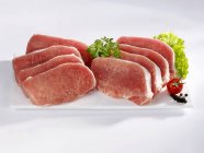 Filetto di maiale bistecche — Foto stock