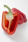 Fresh ripe red peppers — Stock Photo