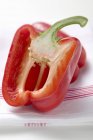 Red peppers halves — Stock Photo
