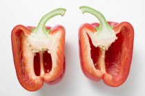 Sliced red peppers — Stock Photo