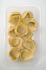 Top view on Tortellini pasta — Stock Photo