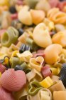 Dried Coloured different pasta — Stock Photo