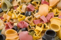 Dried Coloured different pasta — Stock Photo