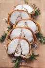 Porchetta with rosemary and pepper — Stock Photo