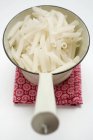 Dried white Penne pasta — Stock Photo