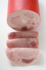 Salsiccia di prosciutto Schinkenwurst — Foto stock