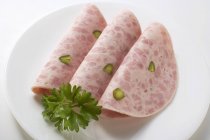 Bierschinken ham sausage — Stock Photo