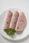 Salsiccia di prosciutto Bierschinken — Foto stock