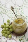 Marmellata e uva spina fresca — Foto stock