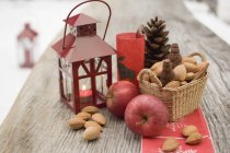 Rustic Christmas decoration — Stock Photo