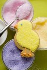 Coloured sugar for decorating — Stock Photo
