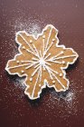 Snowflake christmas biscuit — Stock Photo