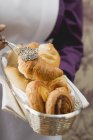 Croissant und süßes Gebäck — Stockfoto