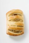 Closeup view of baked apple pasty on white background — Stock Photo