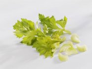 Chopped celery with leaves — Stock Photo