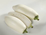 Fresh white aubergines — Stock Photo