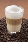 Glass of latte macchiato — Stock Photo