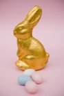 Gold Easter Bunny — Stock Photo