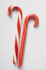 Candy canes on white — Stock Photo