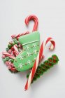 Christmas sweets on white background — Stock Photo