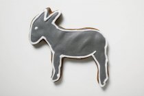 Christmas biscuit in shape of donkey — Stock Photo