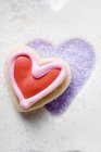 Stampo per biscotti a forma di cuore — Foto stock