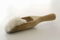Sea salt in a  scoop — Stock Photo