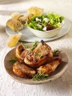 Grilled pork chops — Stock Photo