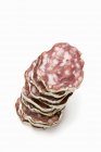 Slices of Italian salami — Stock Photo
