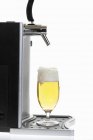 Glass of draught beer — Stock Photo