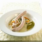 Nuremberg sausages cooked in vinegar — Stock Photo