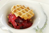 Apple and cranberry compote — Stock Photo