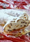 Stollen with icing sugar — Stock Photo