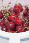 Sweet cherries washed — Stock Photo