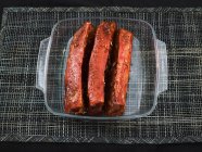 Scheiben chinesisches Schweinefleisch — Stockfoto