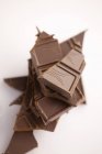 Zerbrochene Tafel Schokolade — Stockfoto