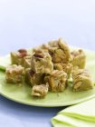 Peanut fudge on plate — Stock Photo