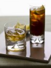 Whiskey and a Cuba Libre — Stock Photo