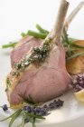 Lamb cutlets with herb crust — Stock Photo