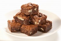 Nut Brownies Made with Tofu — Stock Photo
